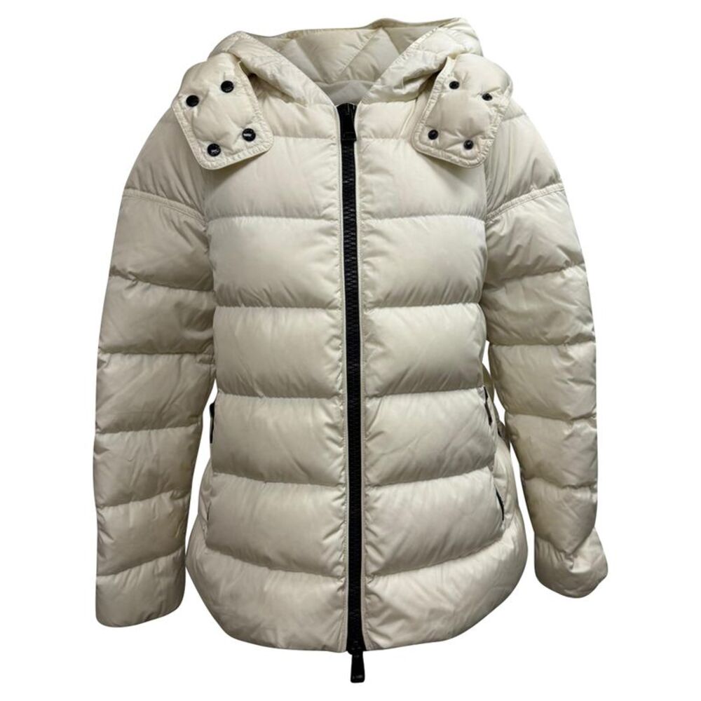 Moncler Chitalpa Down Puffer Jacket in White Polyamide